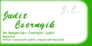 judit csernyik business card